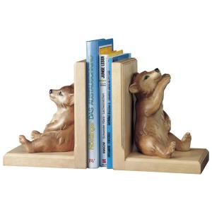Pair of book support with bear