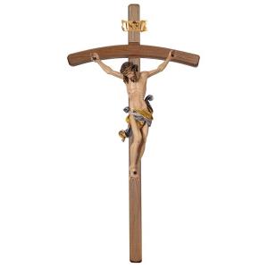 Corpus Leonardo-cross bent dark stained