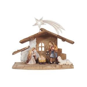 HE Nativity set 5 pcs-Stable Tyrol for H.Fam. with Comet