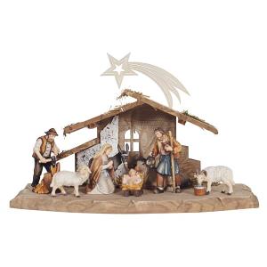 HE Nativity set 9 pcs-Stable Tyrol with Comet