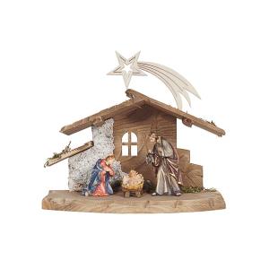 RA Nativity Set 4 pcs.-Stable Tyrol for H.Fam. with Comet