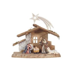 RA Nativity Set 5 pcs.-Stable Tyrol for H.Fam. with Comet