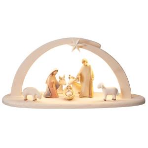 LE Nativity Set 9 pcs. - Stable Leonardo with lighting