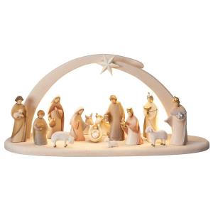 LE Nativity Set 16 pcs. - Stable Leonardo with lighting