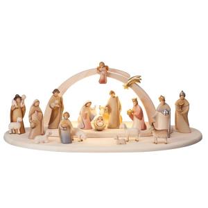 LE Nativity Set 21 pcs. - Stable Leonardo with lighting