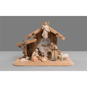 Familystable Holy Night + 8 figurines Light Nativity