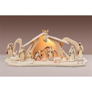 LI Set Presepe Luce 17 figure + Capanna Luce + illuminazione