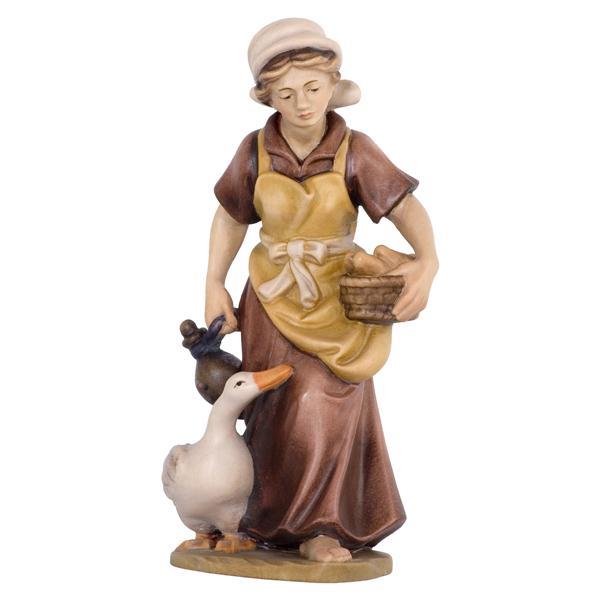 Shepherdess with Duck - color