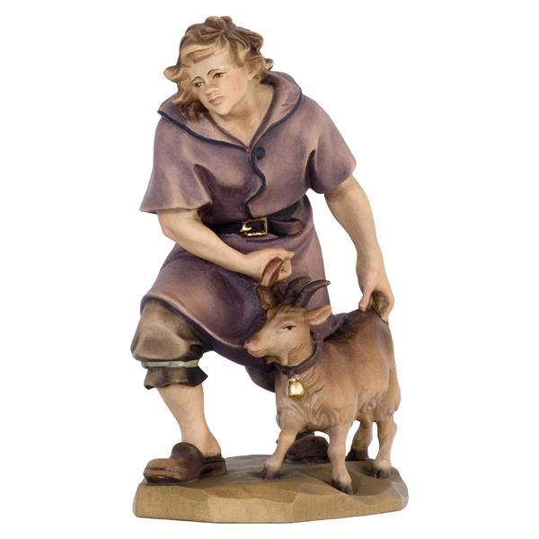 Standing Shepherd with Goat - color