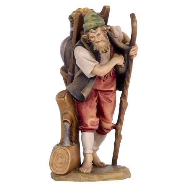 Standing Shepherd with Back Basket - color