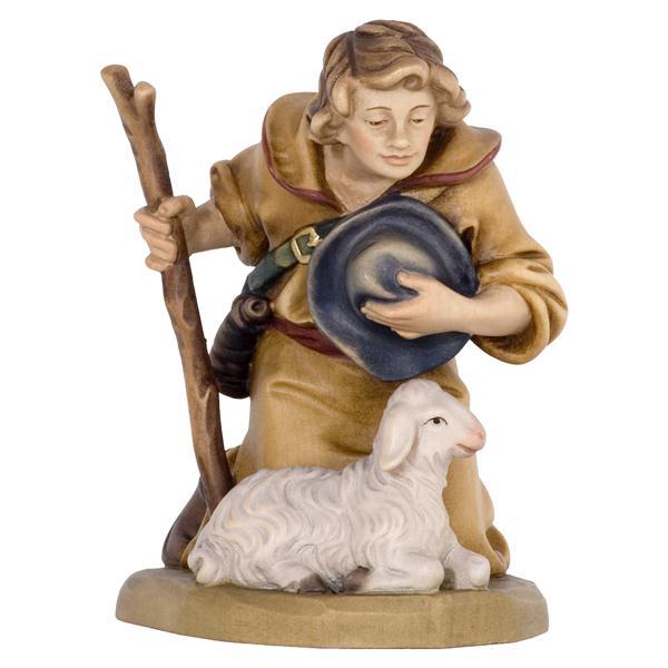 Knee. Shepherd with Stick and Sheep - color