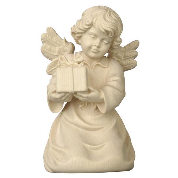 Bell angel with parcel - natural