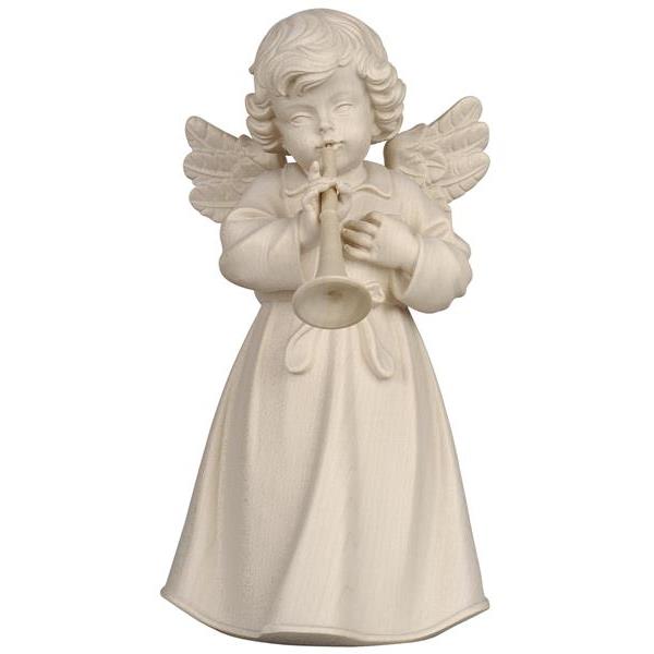 Bell angel standing with trumpet - natural