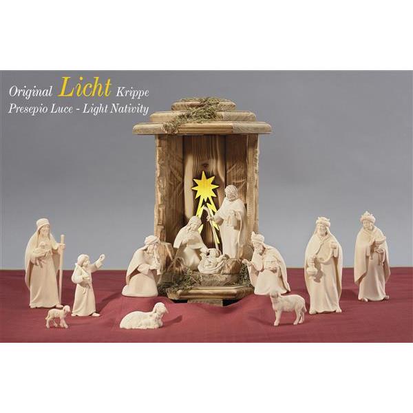 LI Lanternset Cometstar+13 Light nativity figurines+light and transformer - natural