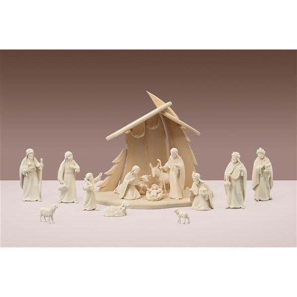 LI Stable Christmastree + 15 figurines Light nativity - natural