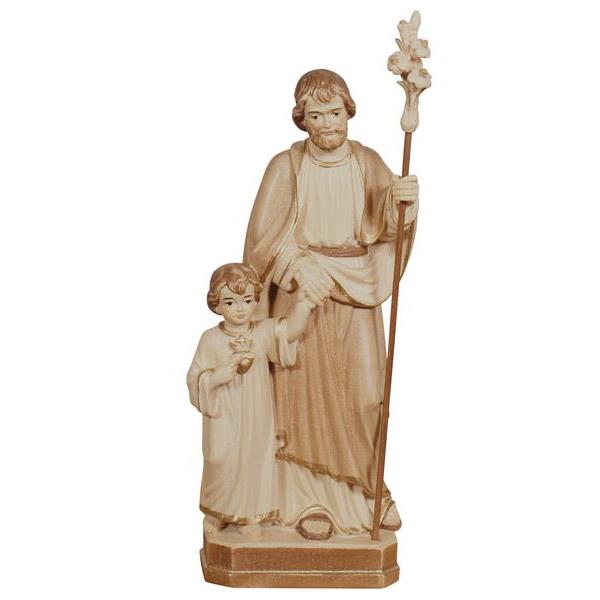 S. Giuseppe con Gesù Infante - brunito in piu´tinte