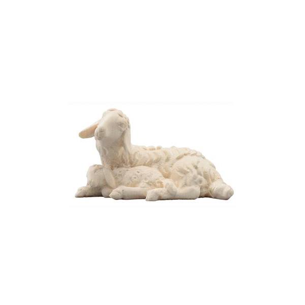 IN Pecora sdraiata con agnello che dorme - naturale